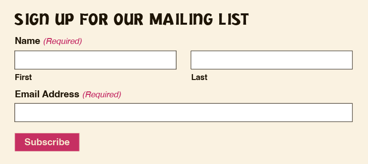 subscription placeholder